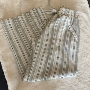 Striped Linen Pants